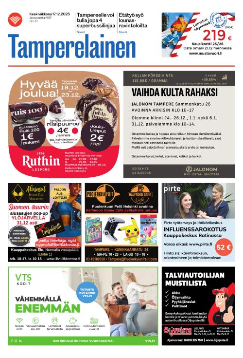 Tamperelainen 17.12.2025