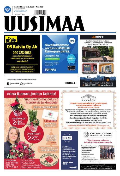 Uusimaa 17.12.2025