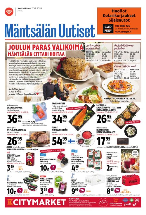 Mäntsälän Uutiset 17.12.2025