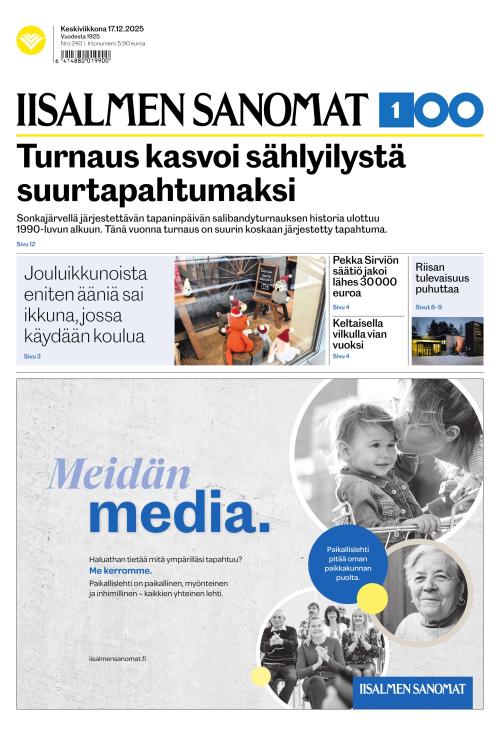 Iisalmen Sanomat 17.12.2025