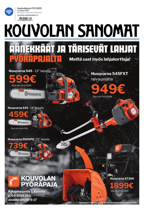 Kouvolan Sanomat 17.12.2025