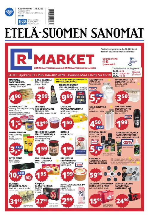 Etelä-Suomen Sanomat 17.12.2025