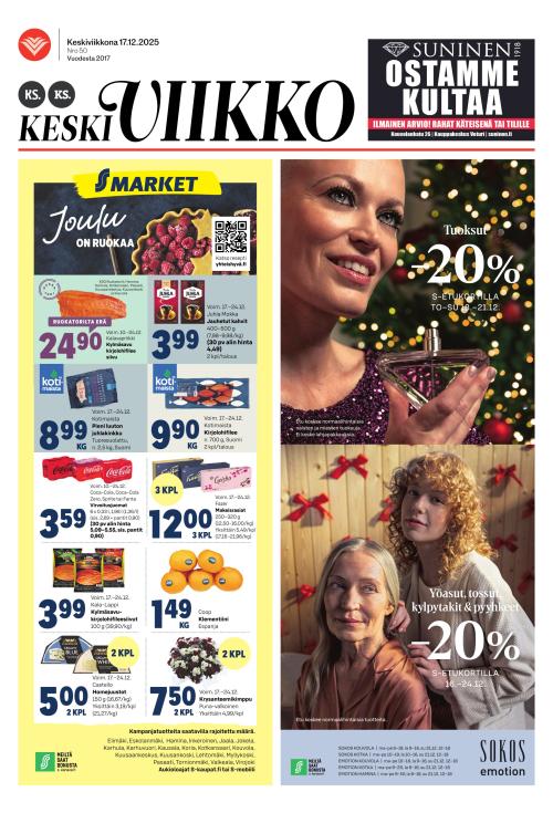 KS Keskiviikko (Kouvolan Sanomat ja Kymen Sanomat -liitteet) 17.12.2025
