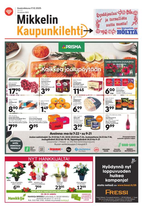 Mikkelin kaupunkilehti 17.12.2025