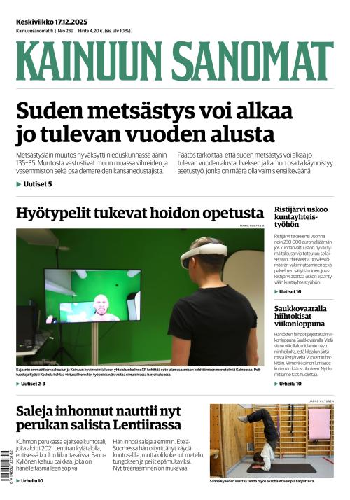 Kainuun Sanomat 17.12.2025