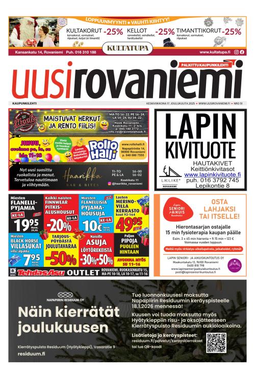 Uusi Rovaniemi 17.12.2025