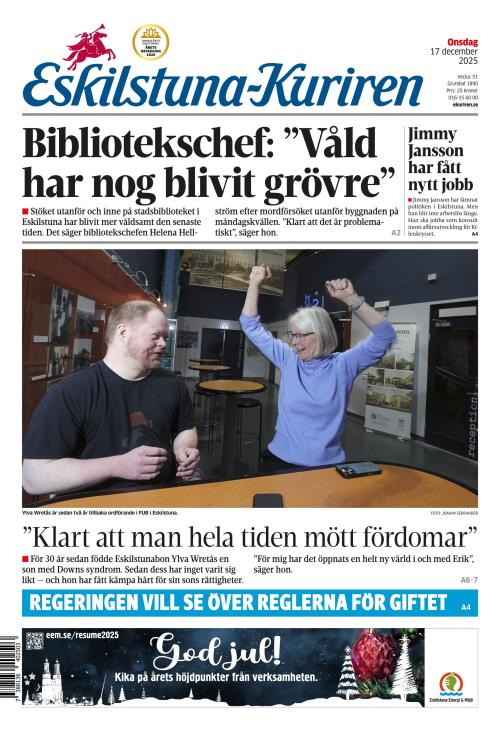 Eskilstuna-Kuriren 17.12.2025