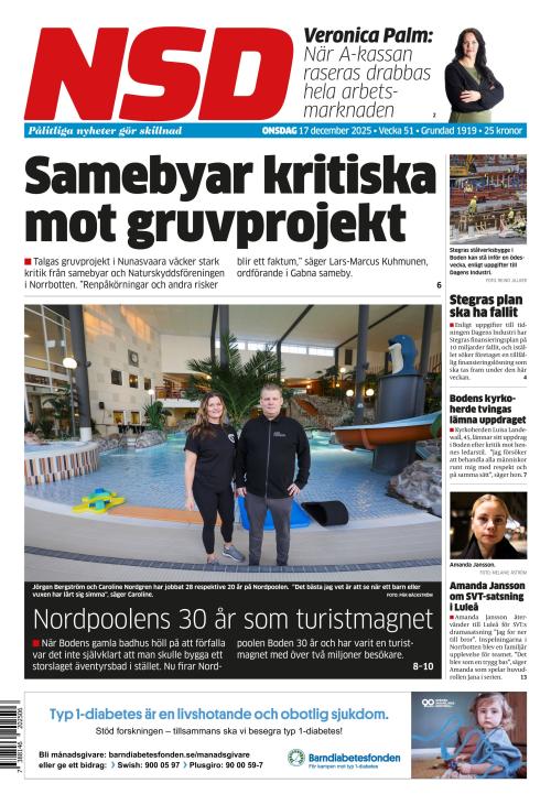 Norrländska Socialdemokraten 17.12.2025