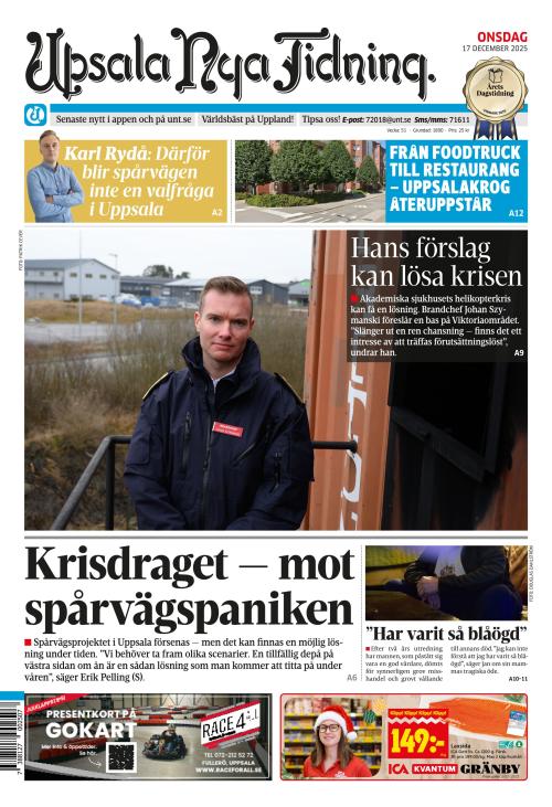 Upsala Nya Tidning 17.12.2025