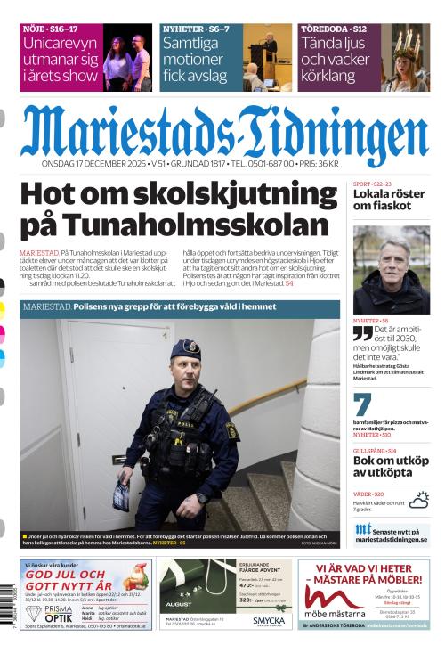 Mariestads-Tidningen 17.12.2025