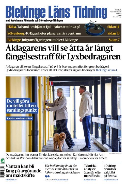 Blekinge Läns Tidning 17.12.2025