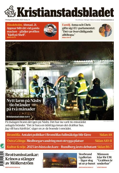 Kristianstadsbladet 17.12.2025