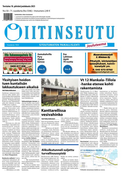 Iitinseutu 18.12.2025