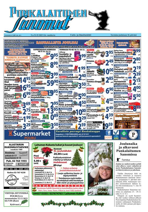 Punkalaitumen Sanomat 18.12.2025