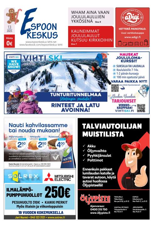 Espoon keskus -lehti 18.12.2025