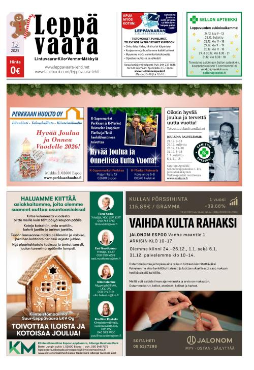 Leppävaara-lehti 18.12.2025