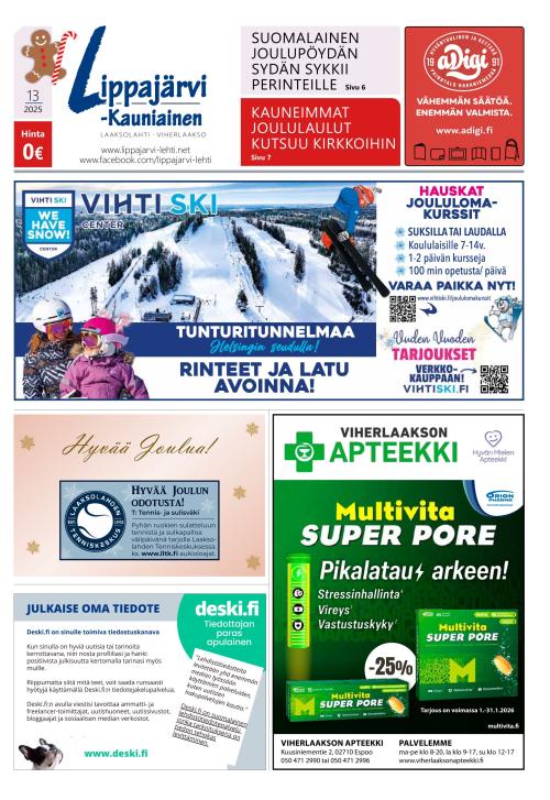 Lippajärvi-Kauniainen-lehti 18.12.2025