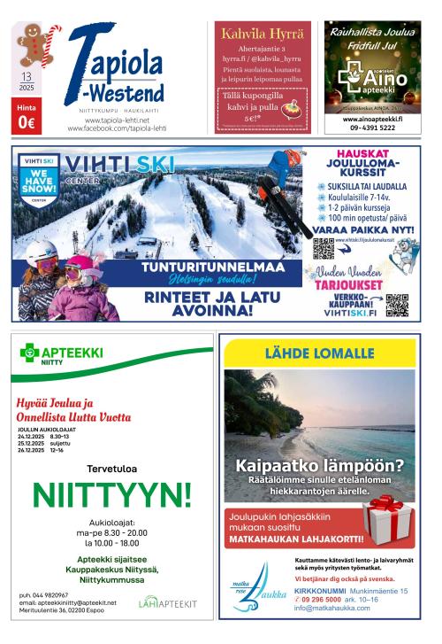 Tapiola-Westend 18.12.2025