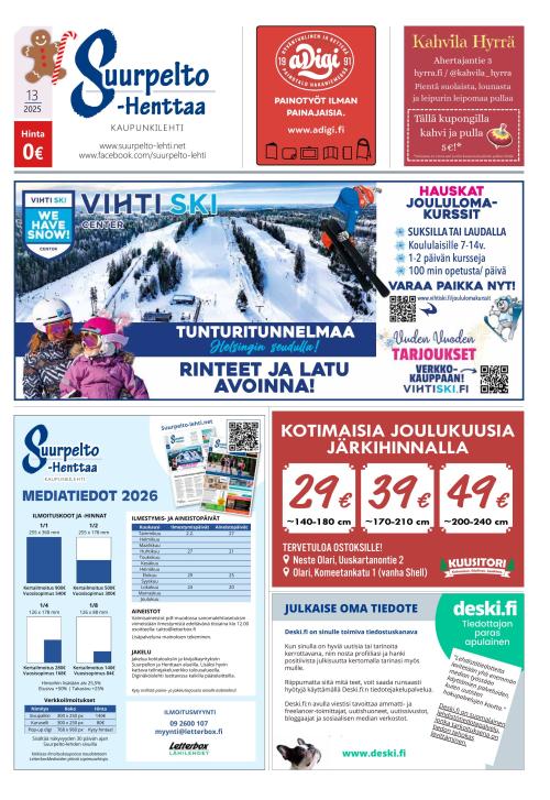 Suurpelto-Henttaa 18.12.2025