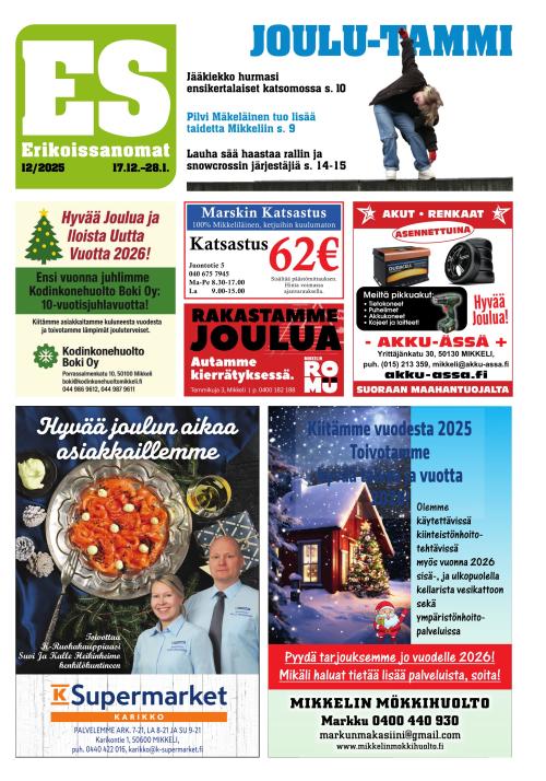 Mikkelin erikoissanomat 17.12.2025