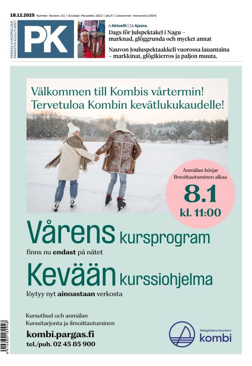 Paraisten kuulutukset 18.12.2025