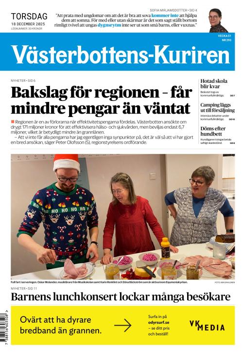 Västerbottens-Kuriren (SE) 18.12.2025