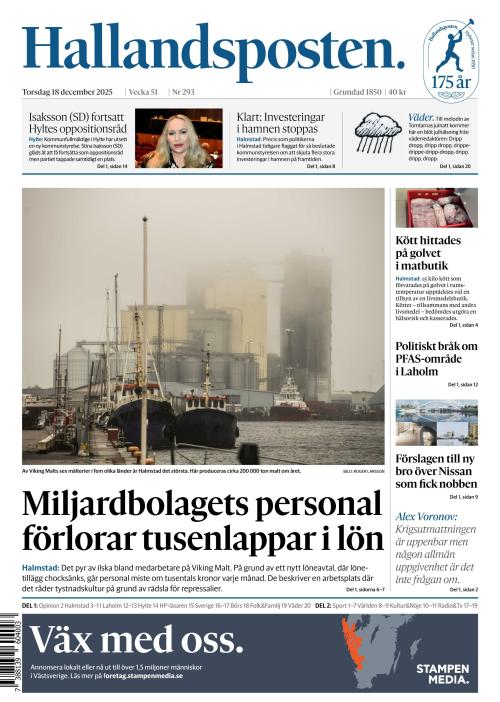 Hallandsposten 18.12.2025