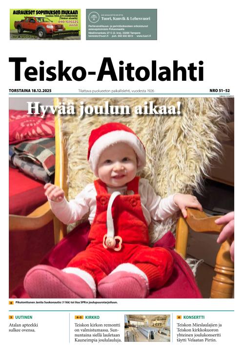 Teisko-Aitolahti 18.12.2025