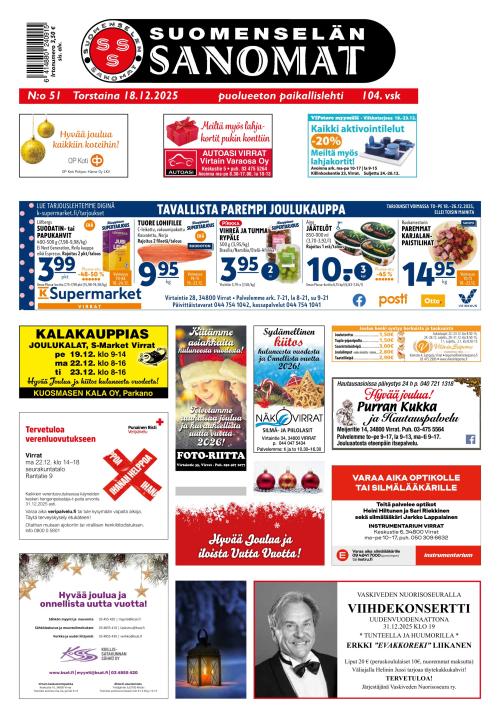 Suomenselän Sanomat 18.12.2025