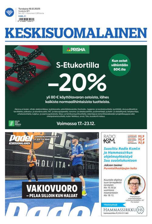 Keskisuomalainen 18.12.2025