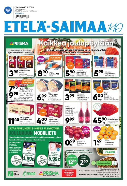 Etelä-Saimaa 18.12.2025