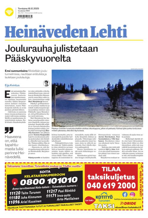 Heinäveden lehti 18.12.2025
