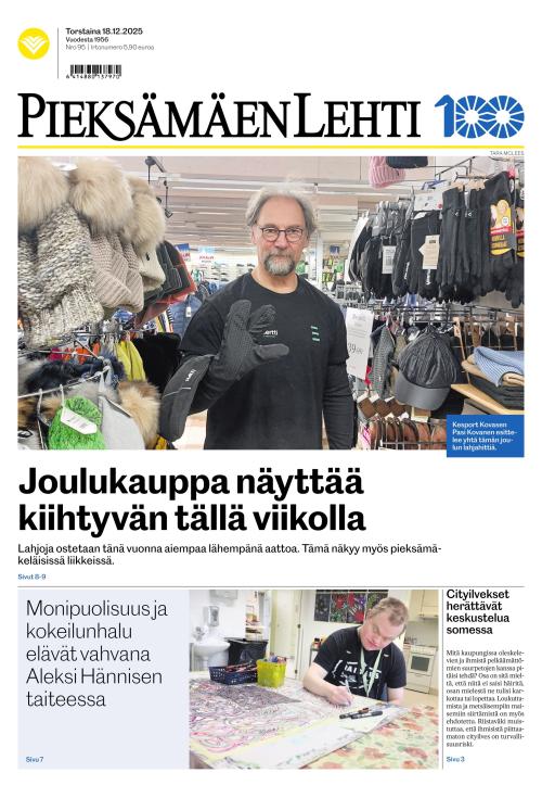 Pieksämäen lehti 18.12.2025