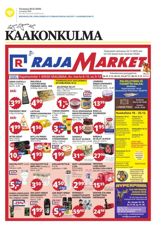 Kaakonkulma 18.12.2025