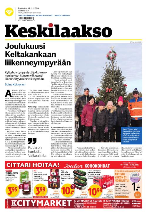 Keskilaakso 18.12.2025