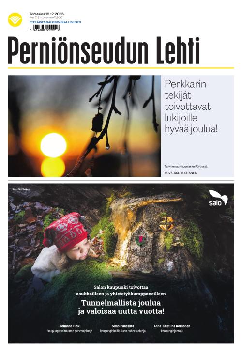 Perniönseudun Lehti 18.12.2025