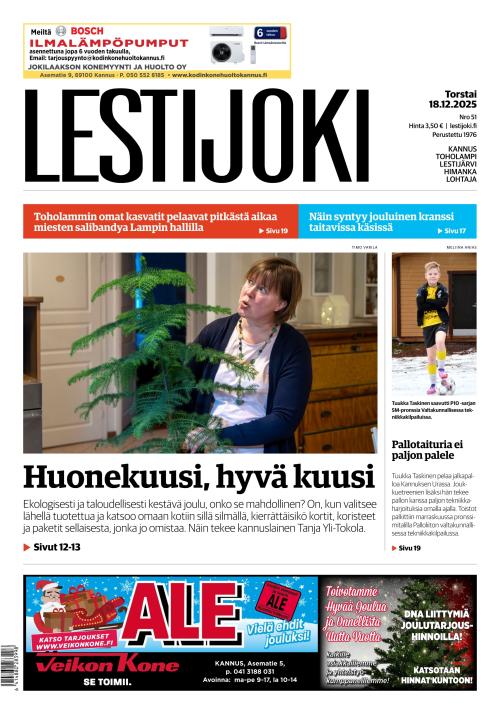 Lestijoki-lehti 18.12.2025