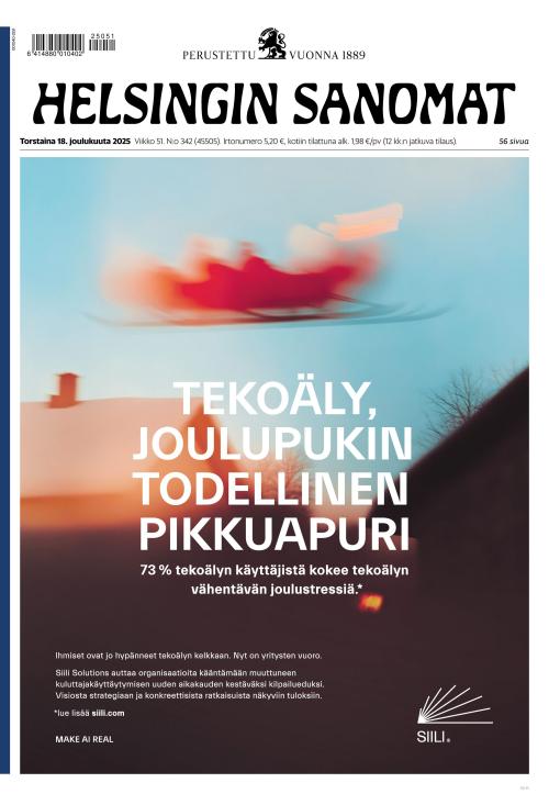 Helsingin Sanomat 18.12.2025
