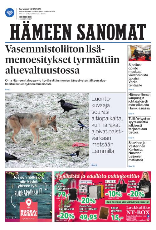 Hämeen Sanomat 18.12.2025