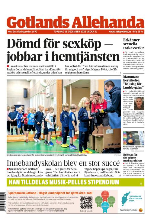 Gotlands Allehanda 18.12.2025