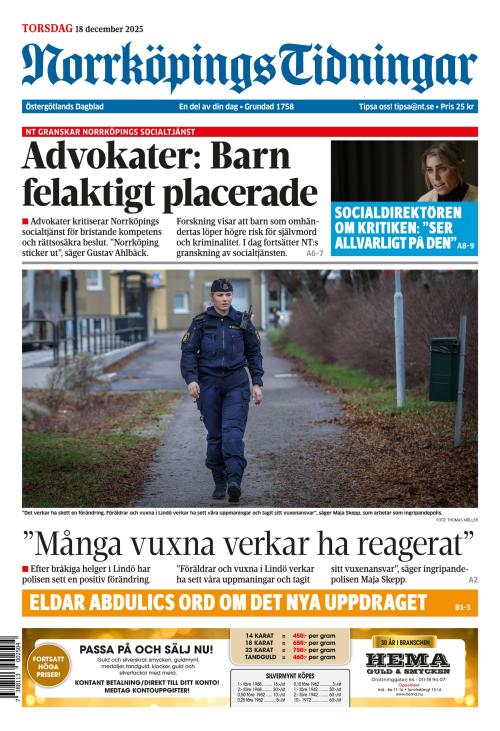 Norrköpings Tidningar 18.12.2025
