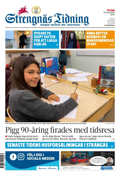 Strengnäs Tidning 18.12.2025