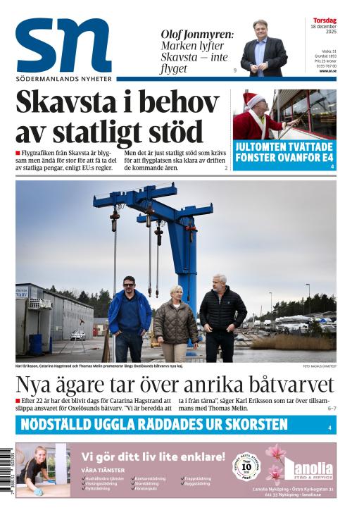Södermanlands Nyheter 18.12.2025