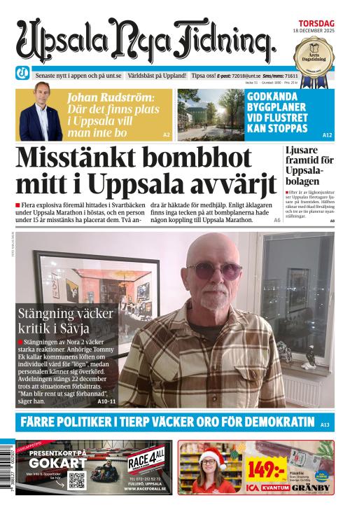 Upsala Nya Tidning 18.12.2025