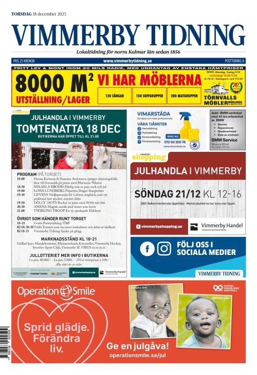 Vimmerby Tidning / Kinda-Posten 18.12.2025