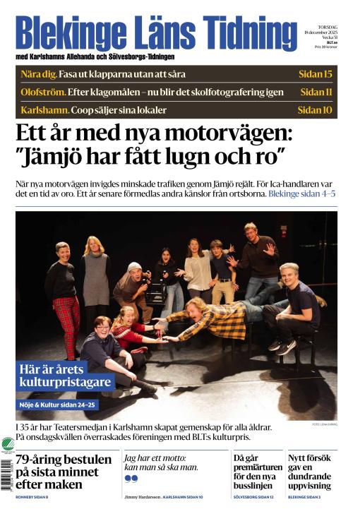 Blekinge Läns Tidning 18.12.2025