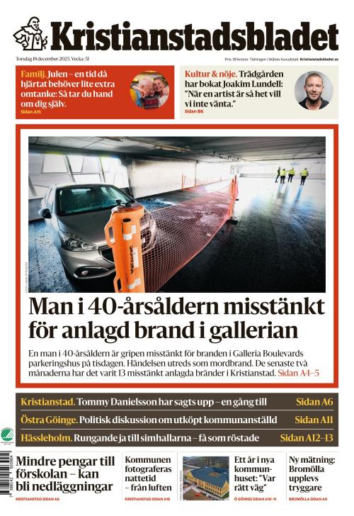 Kristianstadsbladet 18.12.2025