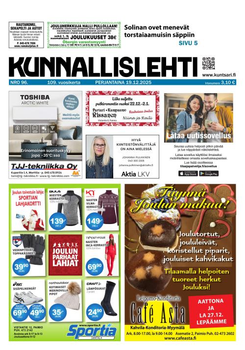Kunnallislehti Paimio-Sauvo-Kaarina 19.12.2025