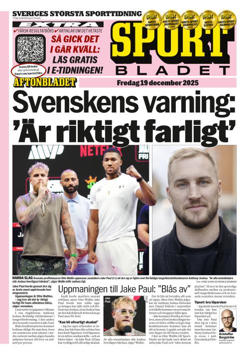 Aftonbladet Sportbladet 19.12.2025
