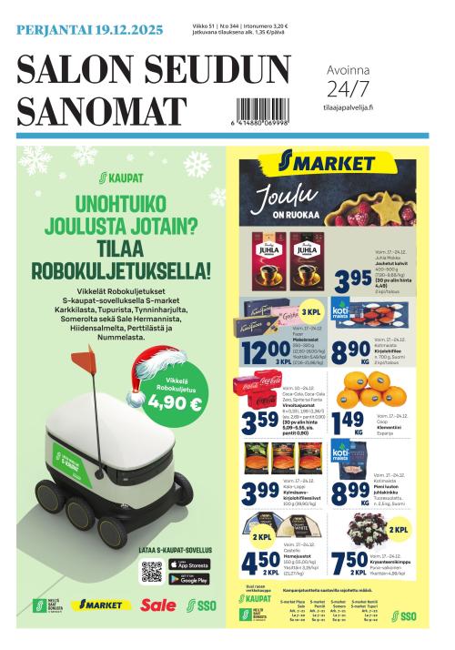 Salon Seudun Sanomat 19.12.2025